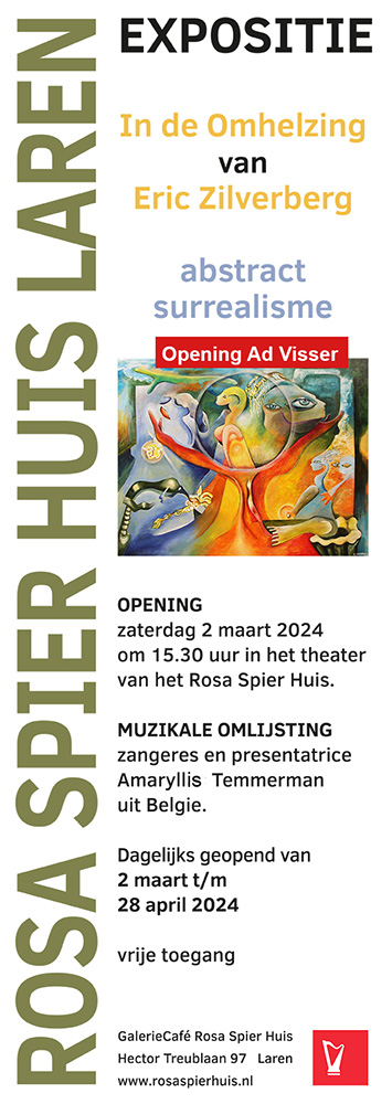 Affiche solo expositie Eric Zilverberg Rosa Spierhuis