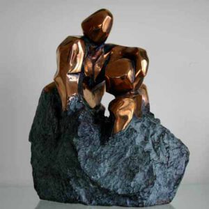 Bronzen beeld Moeder en kind van Eric Zilverberg