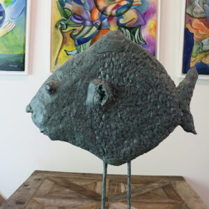 Fish face Trevor Diacono Malta sculpture Artist