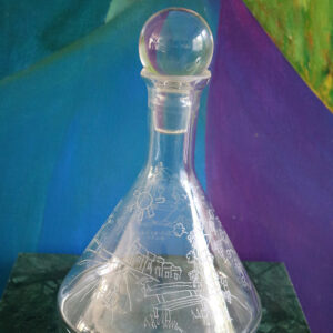 Wijn karaf glas Atelier Zilver